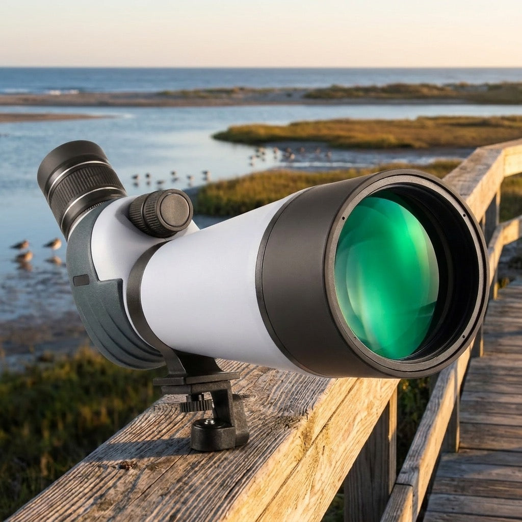 20-60x80 Dual-Focus Angled Spotting Scope