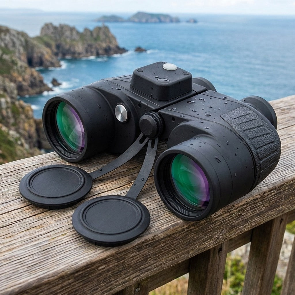 10x50 Floating Compass Rangefinder Binoculars