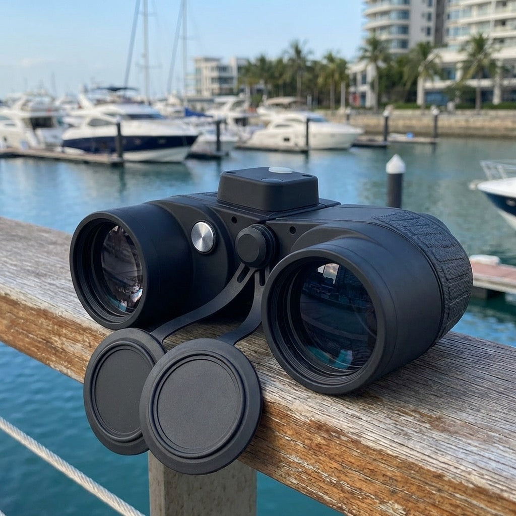 10x50 Floating Compass Rangefinder Binoculars