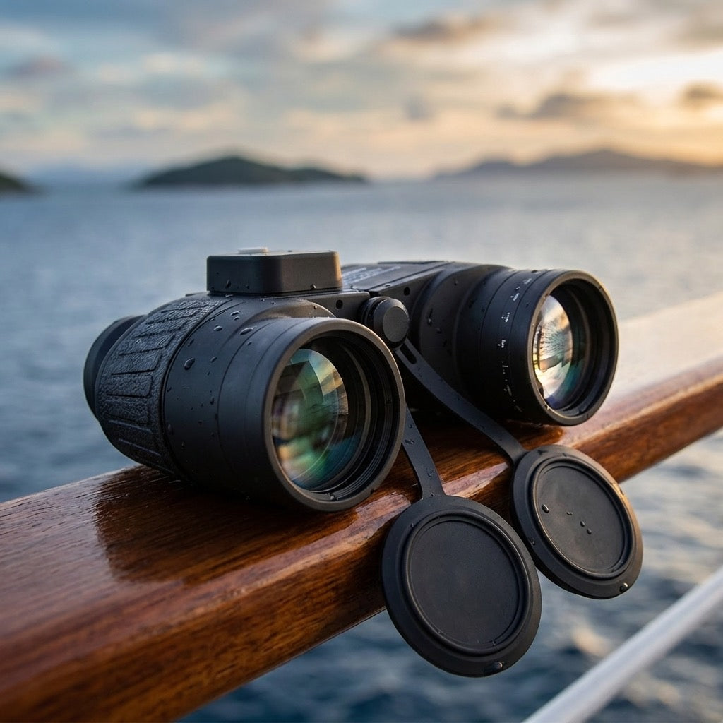 10x50 Floating Compass Rangefinder Binoculars