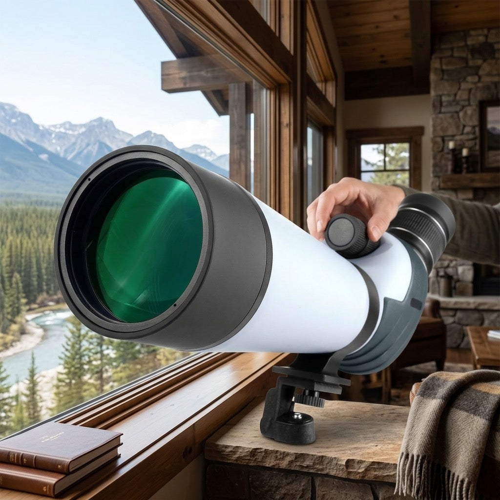 20-60x80 Dual-Focus Angled Spotting Scope
