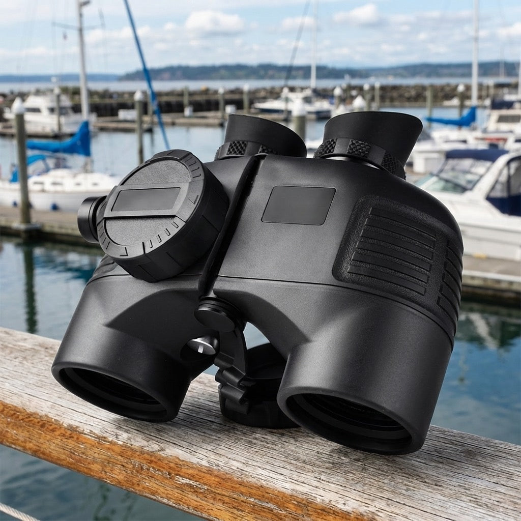 7x50 Floating Compass Reticle Binoculars