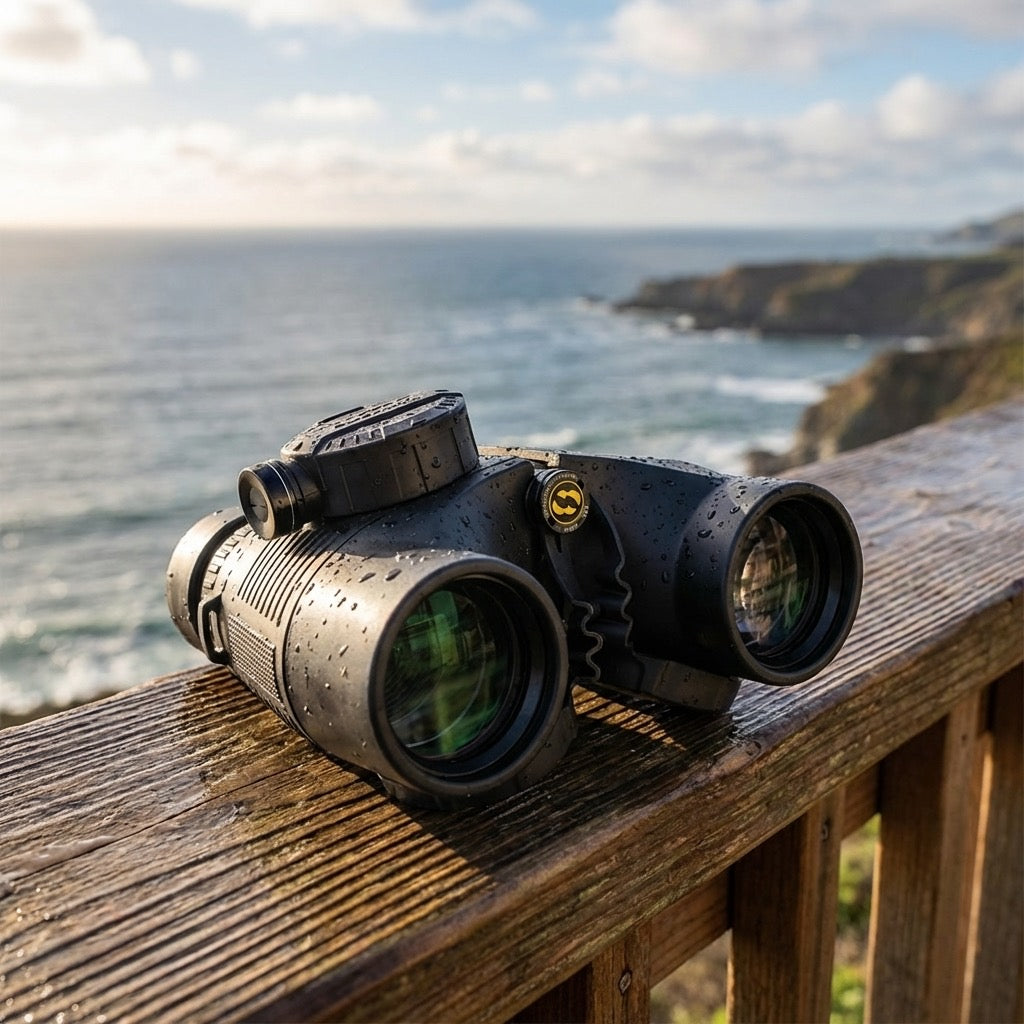 7x50 Floating Compass Reticle Binoculars