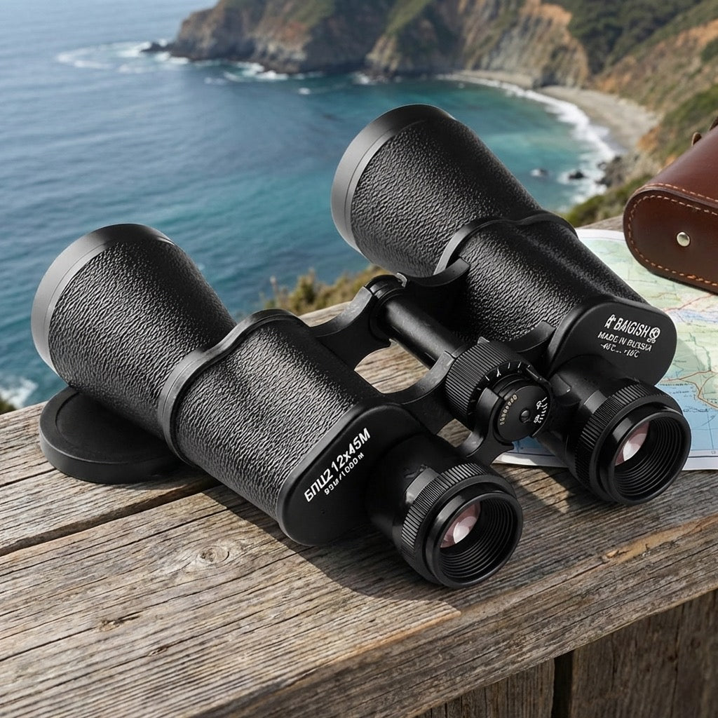12x45 Classic Metal-Body Binoculars