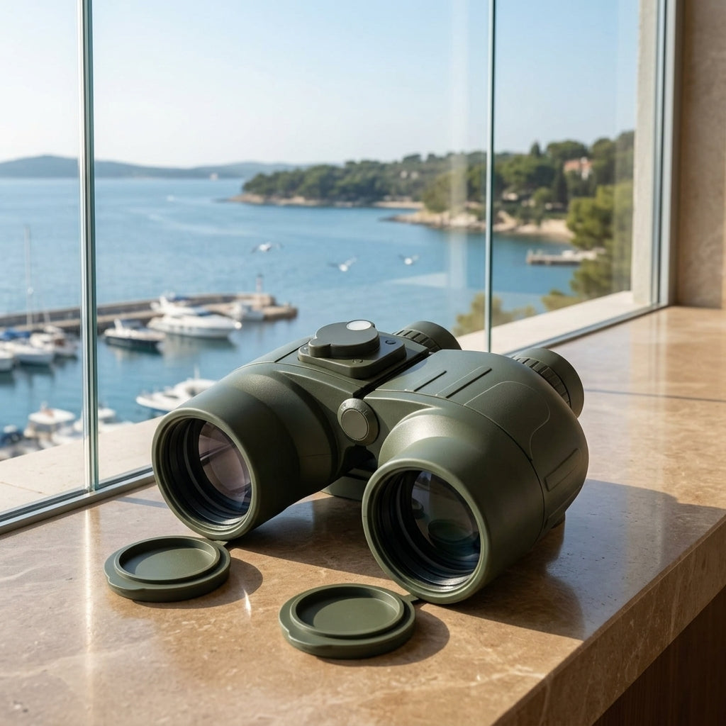 10x50 Floating Compass Rangefinder Binoculars