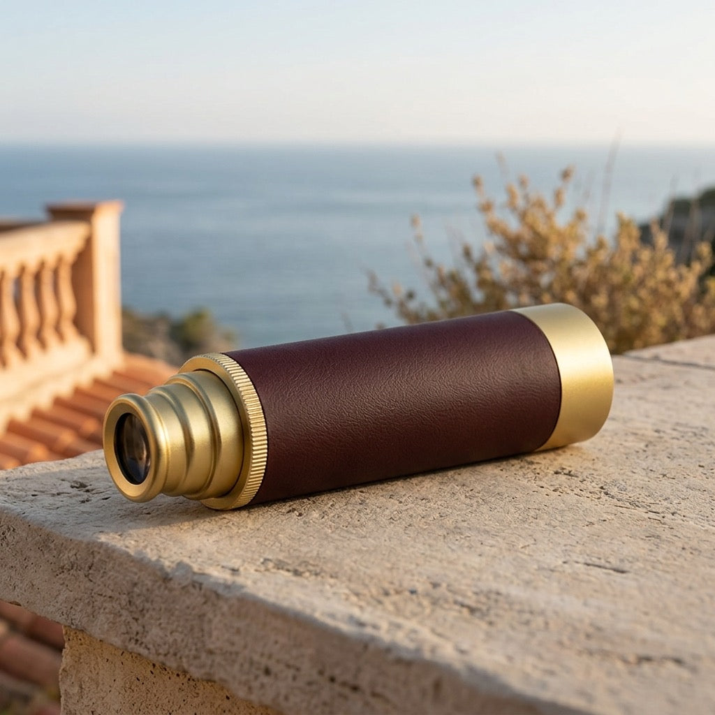25x30 Vintage Pocket Monocular